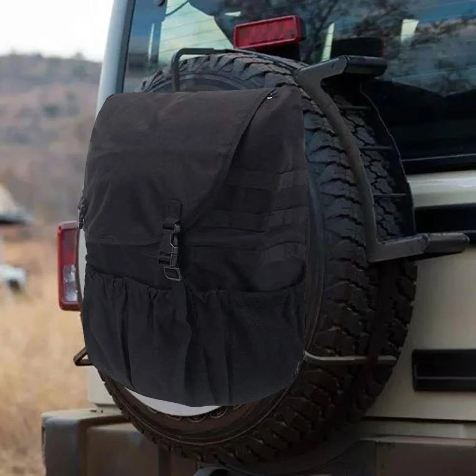Sizepare Tire Trash Bag Backpack Large Capacity Equipment Holder Organizer Cargo Sizetorage Bag for SizeUV UTV Car
