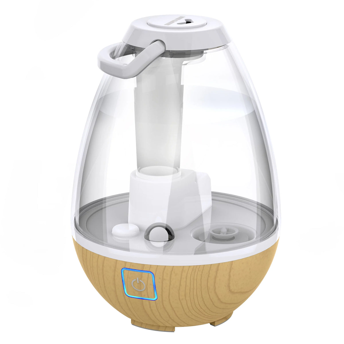 Sizeharper Image Ultrasonic Cool Mist Humidifier, 0.4 Gallon Light Ash Woodgrain (New)