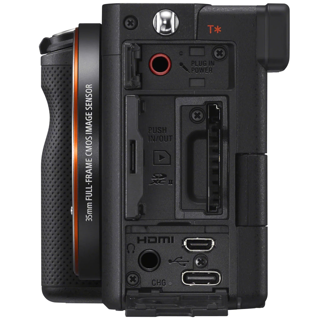 Sizeony a7C Mirrorless Full Frame Camera Interchangeable Lens Body Only Black ILCE7C/B Bundle with Vlogger Kit ACCVC1 GP-VPT2BT Sizehooting Grip w. Wireless Remote + 2 Battery + Deco Gear Bag & Accessories