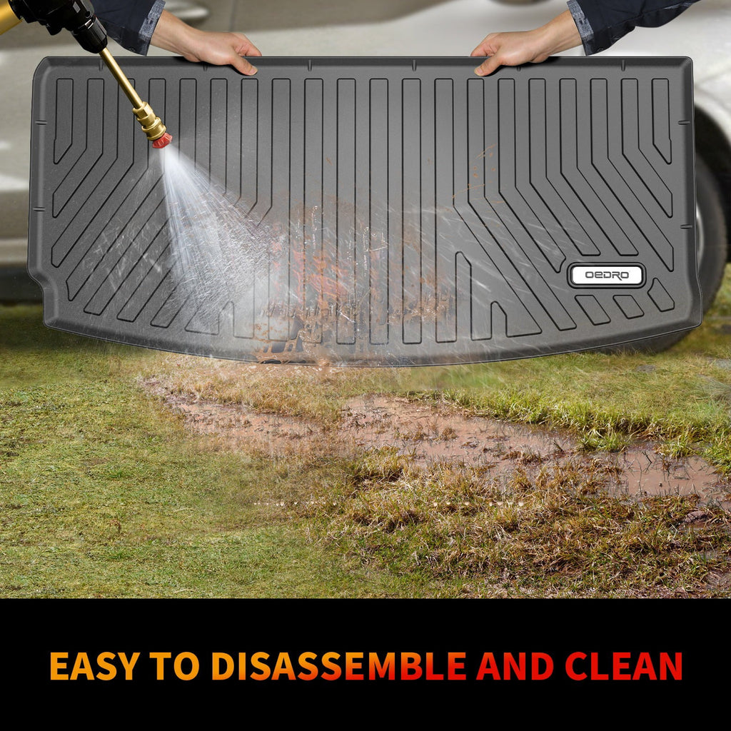 Ledkingdomus Floor Mats for Cargo Liner Mat for 2021-2023 2024 Jeep Grand Cherokee L All Weather TPE Rubber