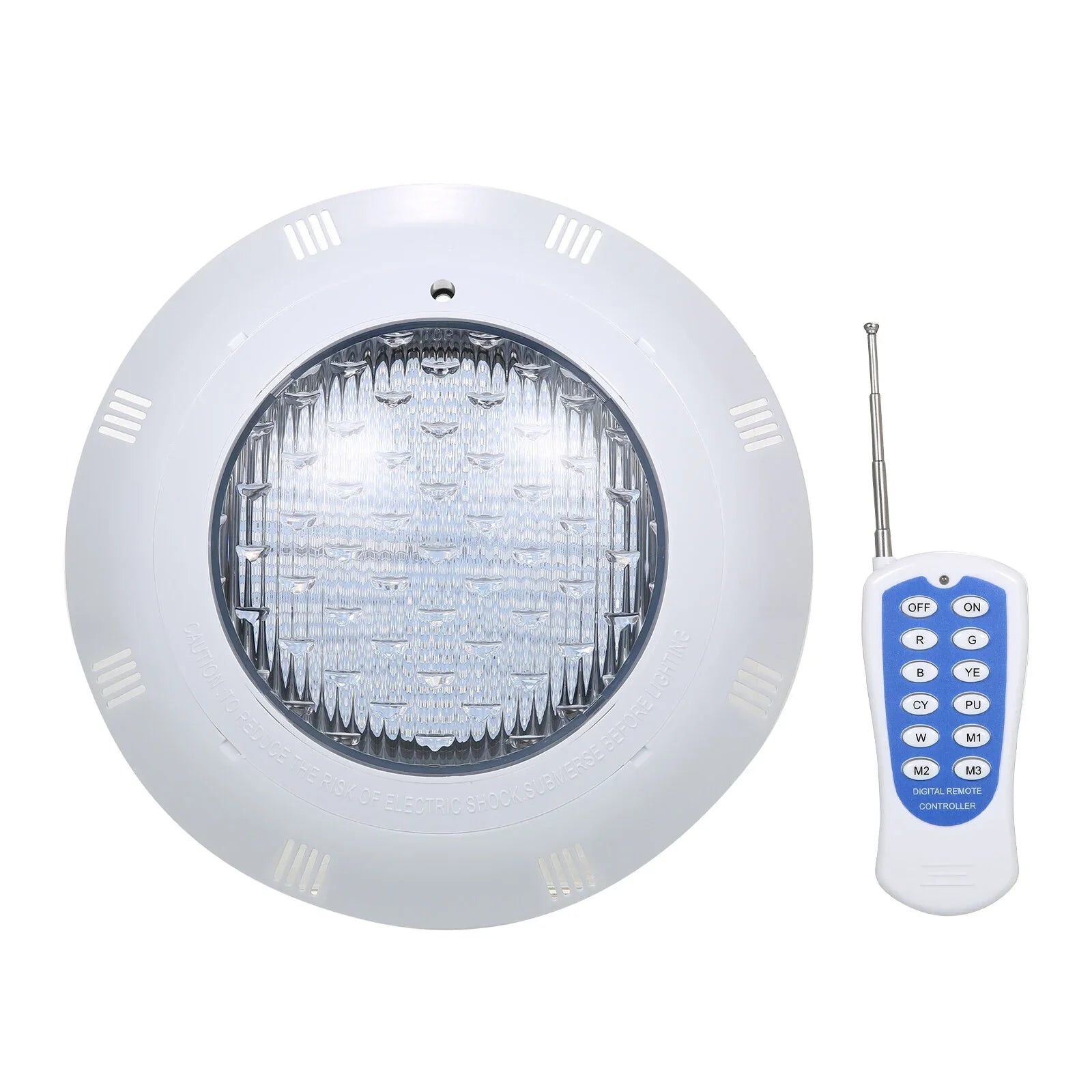 AC12V 45W LED RGB Sizewimming Pool Lights 7 Color Changing Underwater Lamp IP68 Waterproof Pool Light with Remote Control