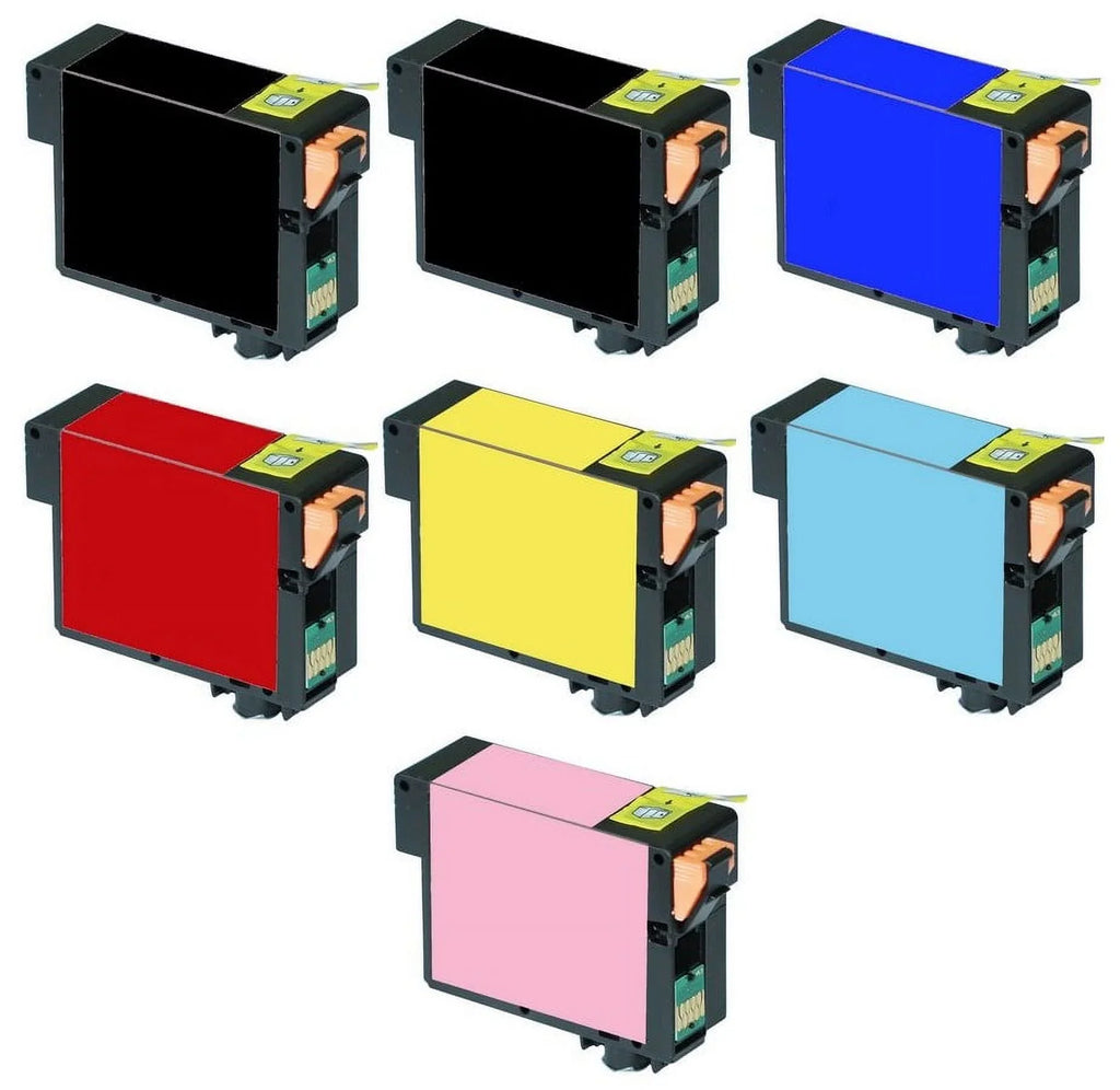 PrinterDash Replacement for Sizetylus Photo R3000 Inkjet Combo Pack (2-PBK/1-C/M/Y/LC/LM) (NO. 157) (C13T157120-2B5CSize)