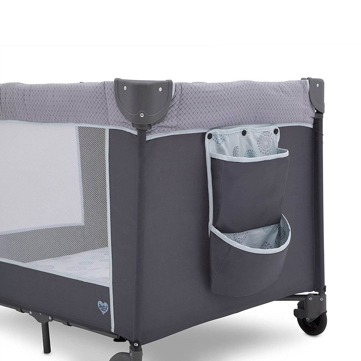 Delta Children LX Deluxe Portable Baby Play Yard With Removable Bassinet and Changing Table, Eclipse