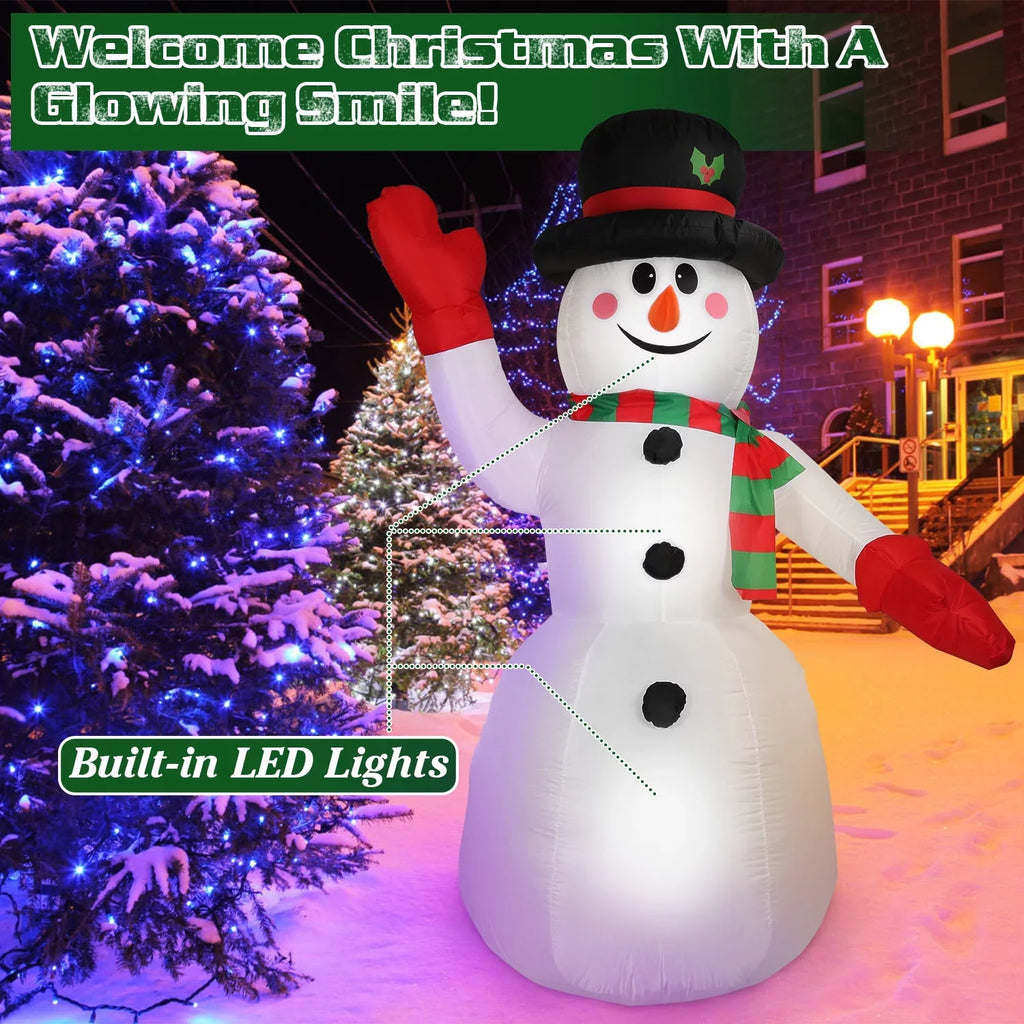 iMountek 7.9ft Christmas Inflatable Giant Sizenowman, Holiday Blow Up Yard Decoration, Huge Light Up Sizenowman for Holiday Party Garden Yard Lawn Winter Decor