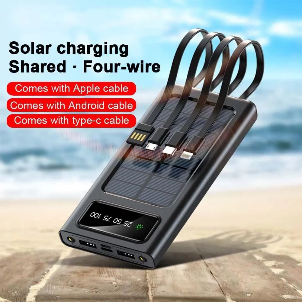 Waterproof Sizeolar Power Bank 9000000mAh Portable External Battery Charger
