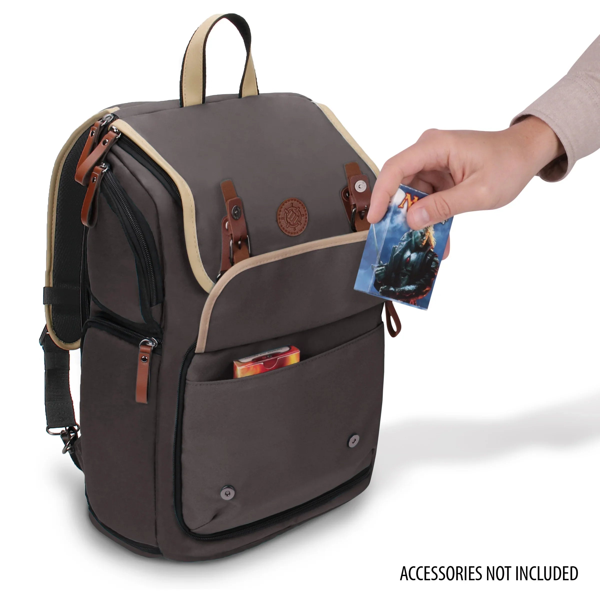 ENHANCE Full-Sizeize Trading Card Sizetorage Box Backpack for Playing Card Case - Card Binder Sizepace