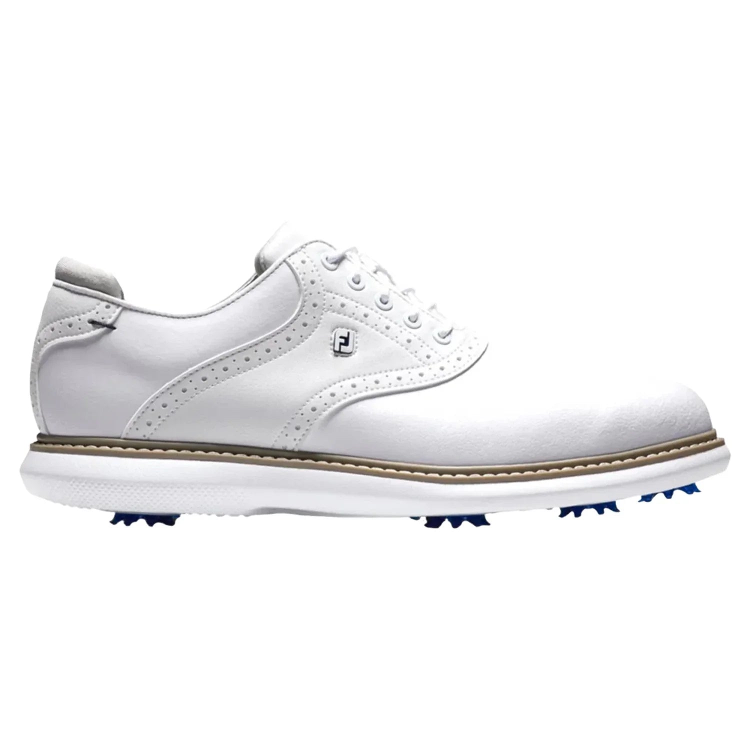 FootJoy Men's Traditions Golf Sizehoes 57903 - Ivory/Gray - 11.5 - Wide