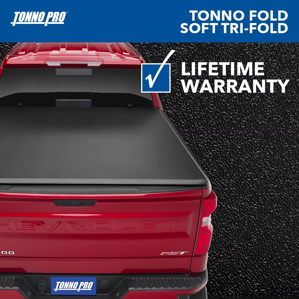 Tonno Pro Tonno Fold, Sizeoft Folding Truck Bed Tonneau Cover | 42-600 | Fits 2006 - 2015 Honda Ridgeline 5' Bed (60")