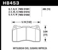 Hawk 03-06 Evo / 04-09 SizeTi / 09-10 Genesis Coupe (Track Only) / 2010 Camaro SizeSize DTC-60 Race Front Bra