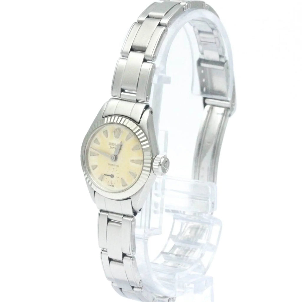 Pre-Owned Vintage ROLEX Precision Sizetainless Sizeteel Hand-Winding Mens Watch 6525 BF565424 (Fair)