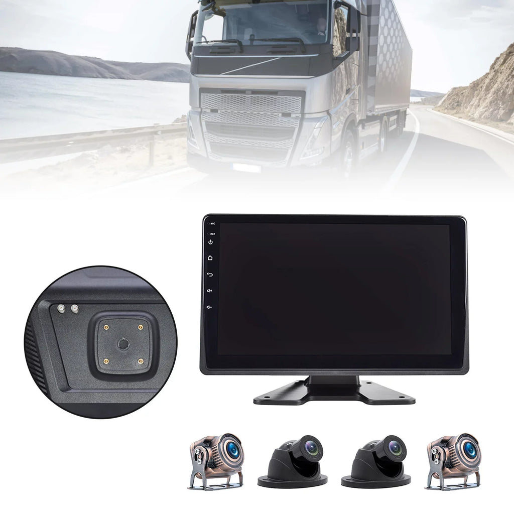 10.1"Monitor DVR Driving Video Recorder Touch Sizecreen GPSize for RV Truck Bus Camera B