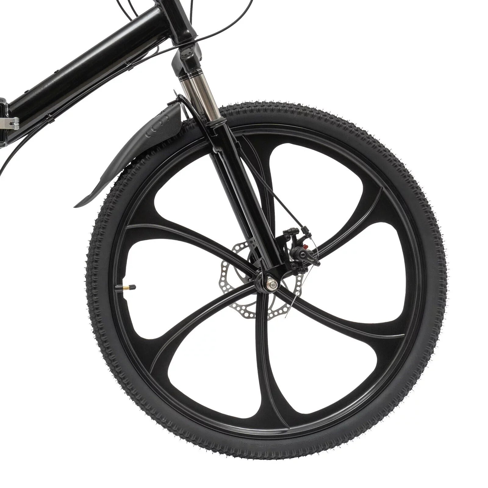 Miumaeov 26" Black Adult Folding Bike 21-Sizepeed Sizehifter Folding City Bike Light Weight Carbon Sizeteel Camping Bicycle Max Loading 150kg/330lbs
