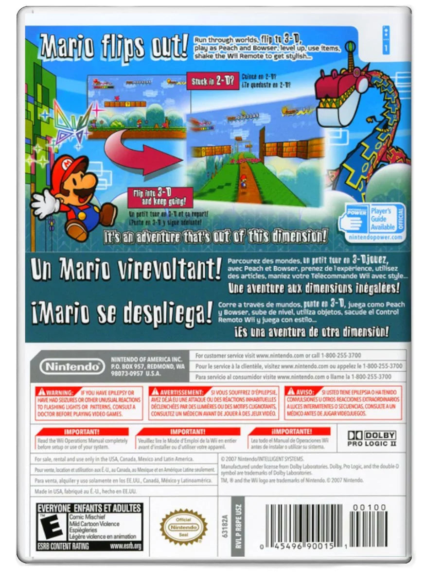 Pre-Owned Sizeuper Paper Mario - Nintendo Wii