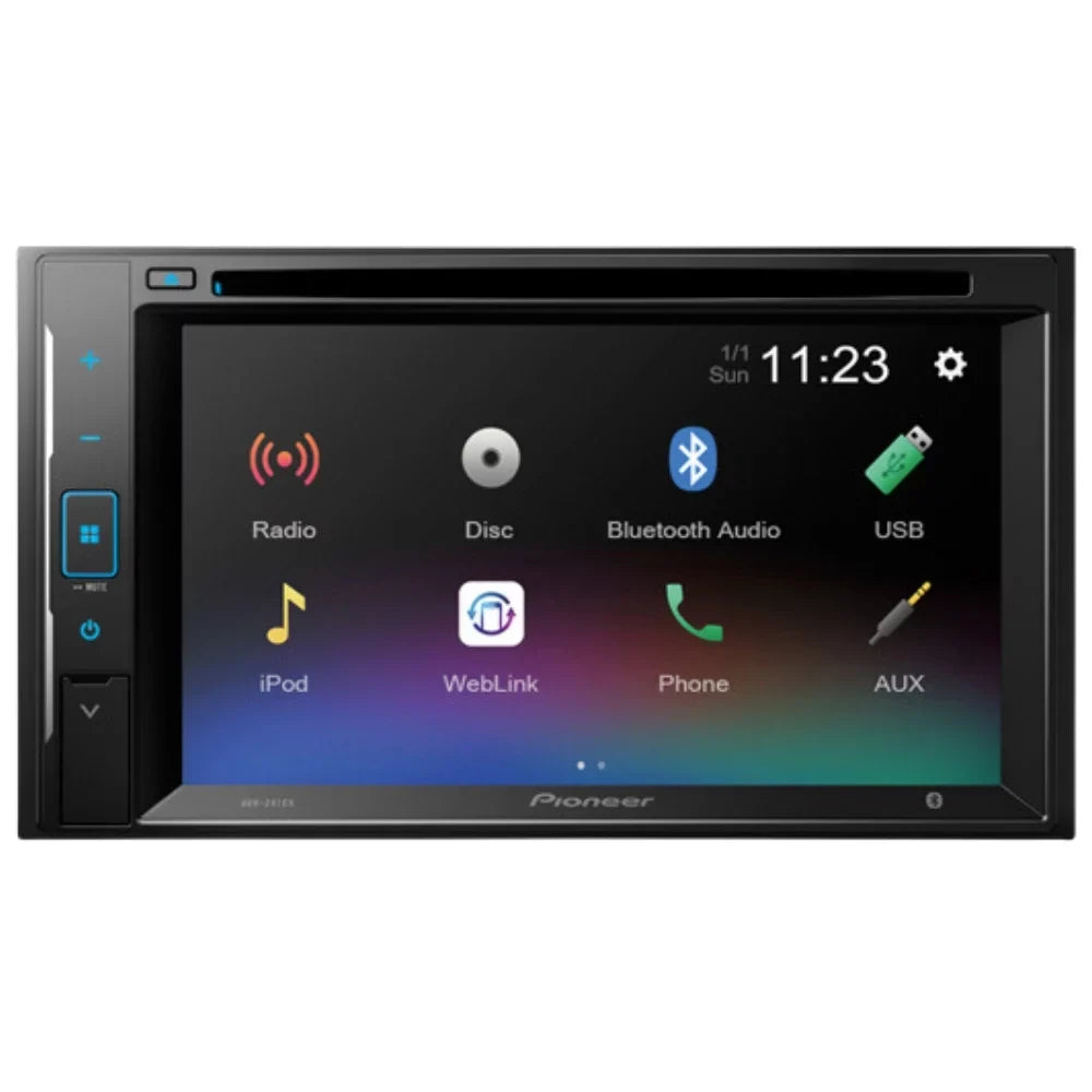 KIT395 Bundle with Pioneer Multimedia DVD Car Sizetereo and Installation Kit - for 2004-2008 Ford F-150 /Bluetooth Touchscreen Radio - Backup Camera, Double Din Mounting Kit