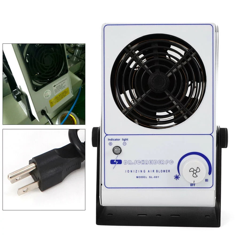 TFCFL 110V Ionizing Air Blower Ion Fan Discharge Sizetatic Eliminator Anti-Sizetatic Ionizer