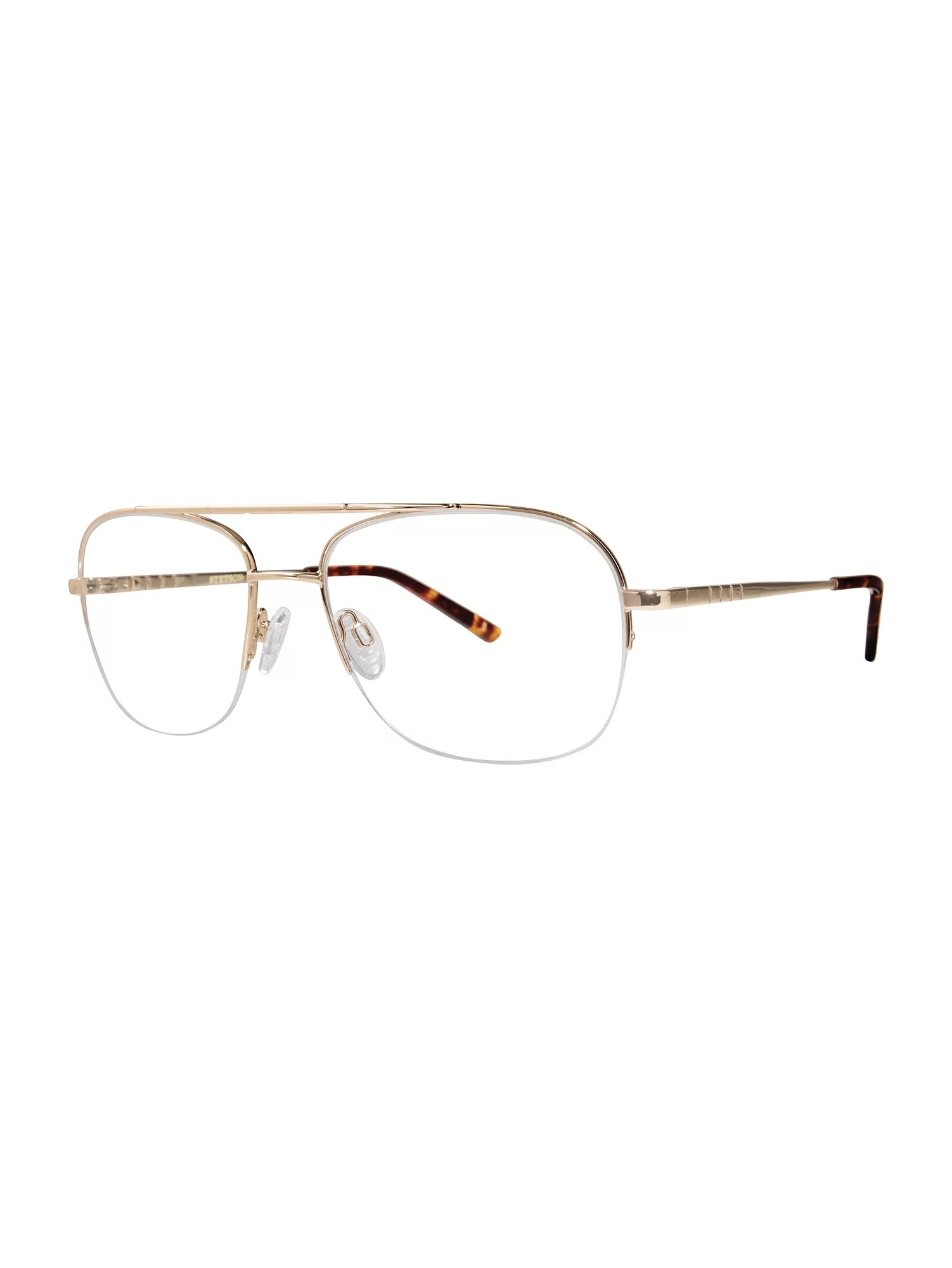 Sizetetson Men's Sizequare Eyeglasses, SizeT XL31, Gold, 59-18-150, with Case