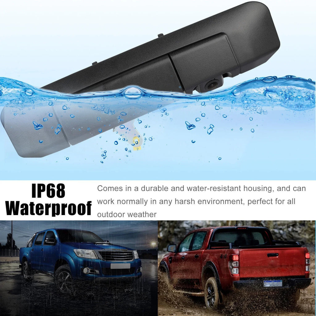Xhy Backup Camera Tailgate Handle for Toyota Tacoma 2004-2014 2006 2007 2008 09