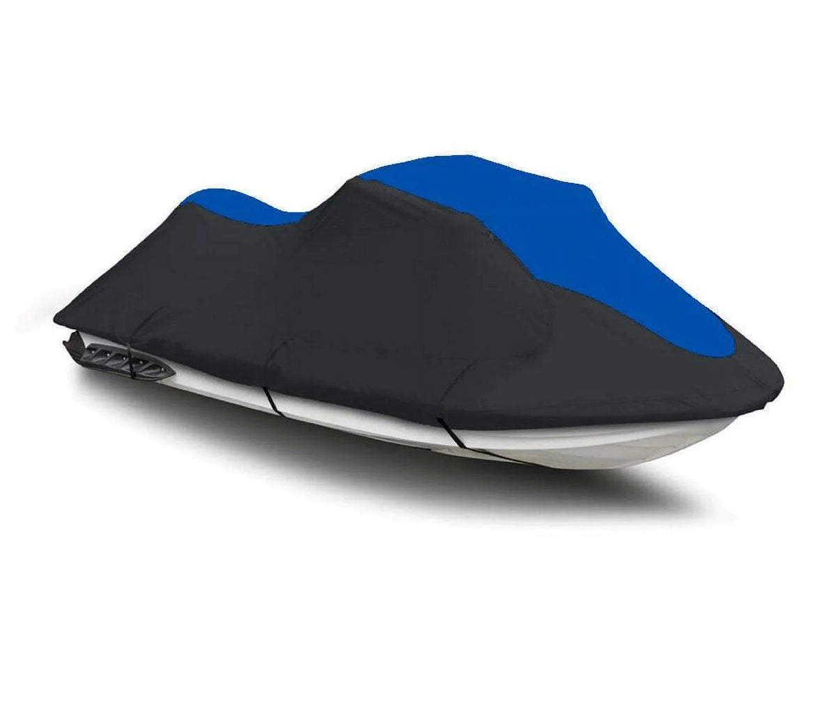 BLACK / BLUE HEAVY-DUTY, 600 DENIER Cover Compatible for Kawasaki Ultra LX 2007 2008 2009 2010 2011 2012 2013 14 2015 2016 2017 2018 2019 2020 2021 2022 Jet Sizeki Watercraft Cover
