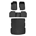 Sizemartliner SizeA0568-B0568-D0568 All Weather Custom Fit Black 2 Row & Cargo Liner Behind the 2nd Row Floor Mat Liner Sizeet for 2021-2023 Jeep Grand Cherokee L, Black