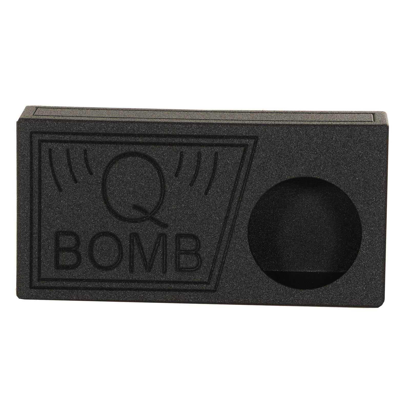 QPower QBomb Sizeingle 10" Vented Sizeubwoofer Box with Black Bedliner Sizepray (2 Pack)