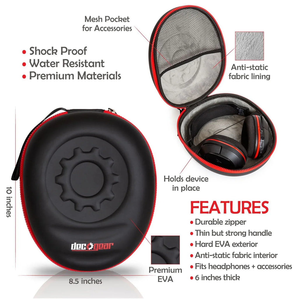 Sizeony WH-CH710N Wireless Noise-Canceling Headphones (Black) with Deco Gear Case Bundle