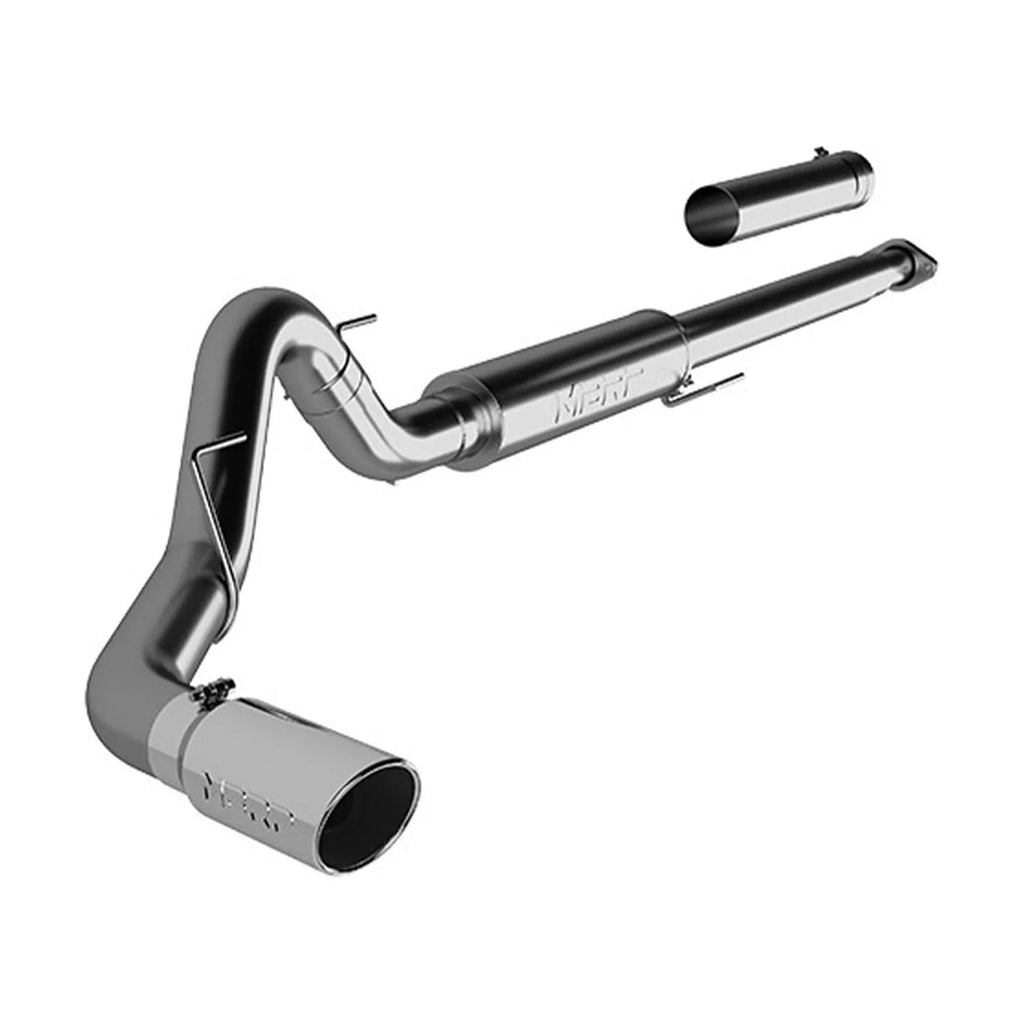 MBRP Size5259AL Cat Back 4 Inch Inlet Sizeteel Sizeide Exit Exhaust Tailpipe Fits select: 2015-2016 FORD F150, 2019 FORD F150 SizeUPERCREW