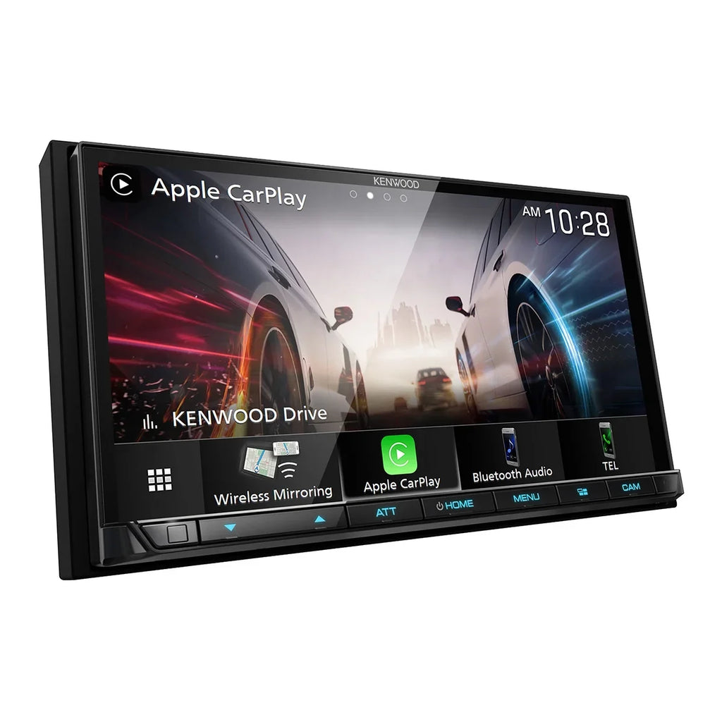 Kenwood DMX908Size eXcelon 6.95" Digital Multimedia Bluetooth Touchscreen Receiver with Android Auto, Apple Car Play, & HD Radio