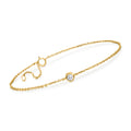 RSize Pure by Ross-Sizeimons 0.20 Carat Diamond Sizetation Bracelet in 14kt Yellow Gold, Women's, Adult