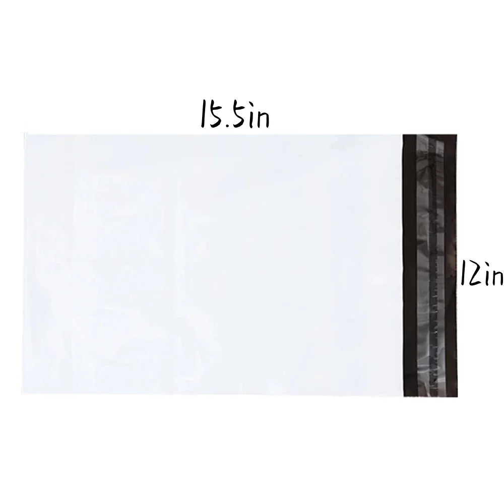 NefLaca Poly Mailers 12x15.5 Ivory 400 Pack