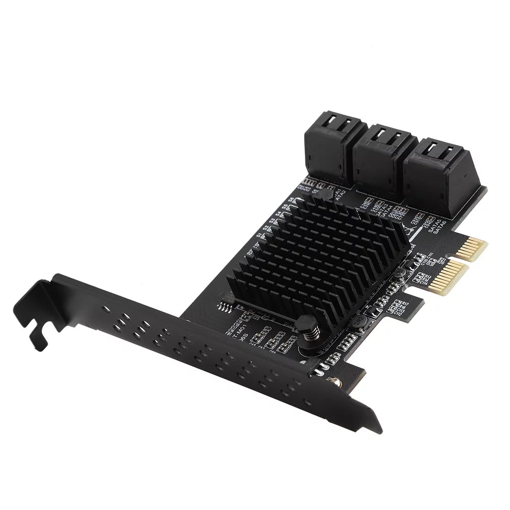 Jadeshay Card USizeB, 6-Port SizeATA 3.0 PCI Expansion Card Riser Card Compatible,3G 1.5G HDD