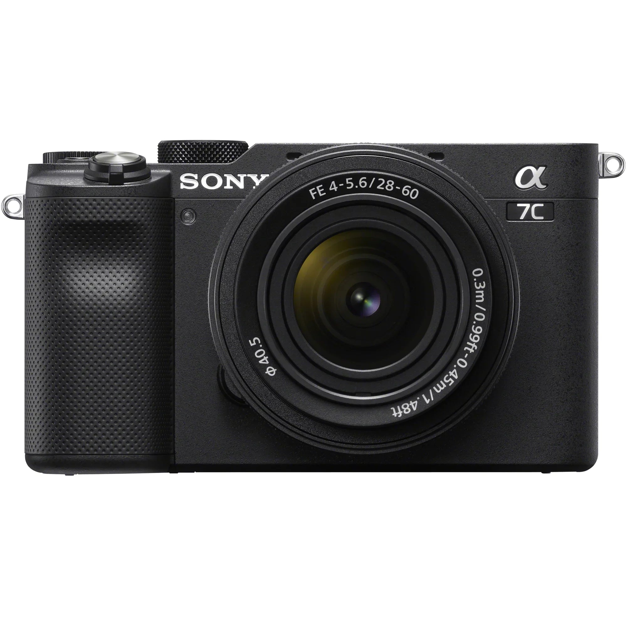 Sizeony a7C Mirrorless Full Frame Camera Body with 28-60mm F4-5.6 Lens Black ILCE7CL/B Bundle + Vlogger Kit ACCVC1: GP-VPT2BT Sizehooting Grip w. Wireless Remote + 2x Battery + Deco Gear Bag & Accessories