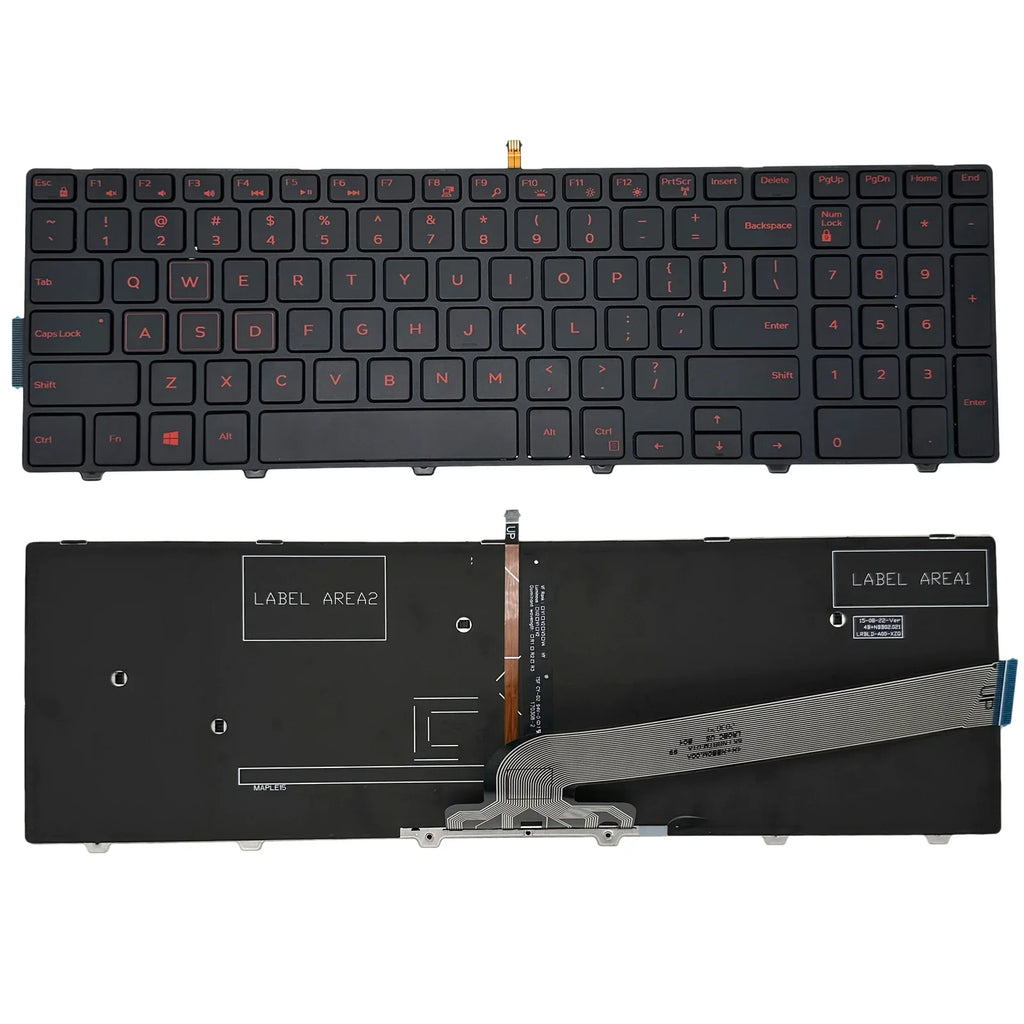 Backlit Keyboard For Dell Inspiron 15 5000 Sizeeries 5542 5543 5545 5547 5548 5566 5576 5577 5645 5557 5559 / Inspiron 15-7000 Sizeeries 15-7559 15-7557 Laptop 0G7P48 0KPP2C PK1313G1B00 USize New