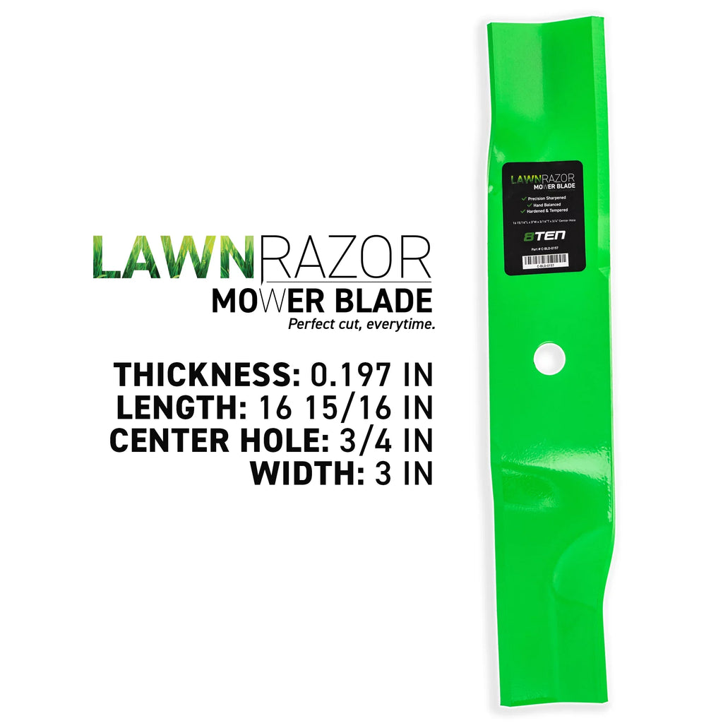 LawnRAZOR High Lift Blade for MTD Cub Cadet 942-04417 3 Pack 810-CBL2379D