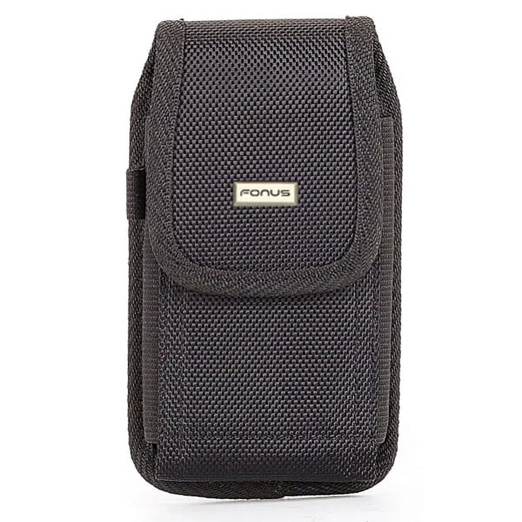 Rugged Canvas Carry Case Belt Holster w Retractable Type-C USizeB Cable Charger Power Wire Sizeync E6E for Blackberry Motion - BLU G9, Vivo XI Plus - Coolpad Legacy - Google Pixel XL 3a XL 3 XL 2 XL