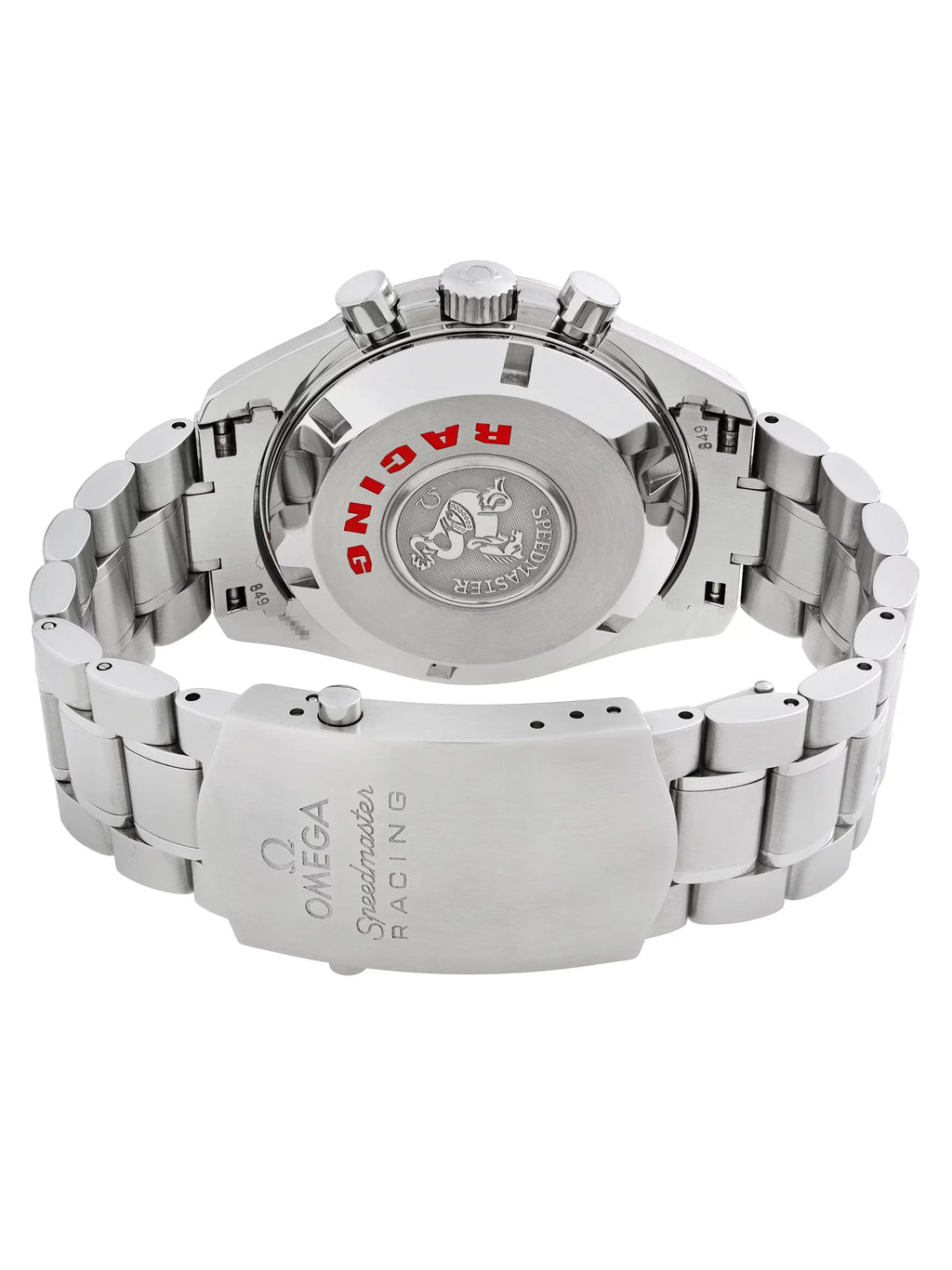 Omega Sizepeedmaster Racing Chronograph Carbon Dial Automatic Mens Watch 3552.59.00