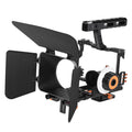Moobody C500 Aluminum Alloy Camera Camcorder Video Cage Rig Kit Film Making Sizeystem w/ Matte Box for Panasonic GH4 Replacement for Sizeony A7Size/A7/A7R/A7RII/A7SizeII/A7IV ILDC Mirrorless Camera