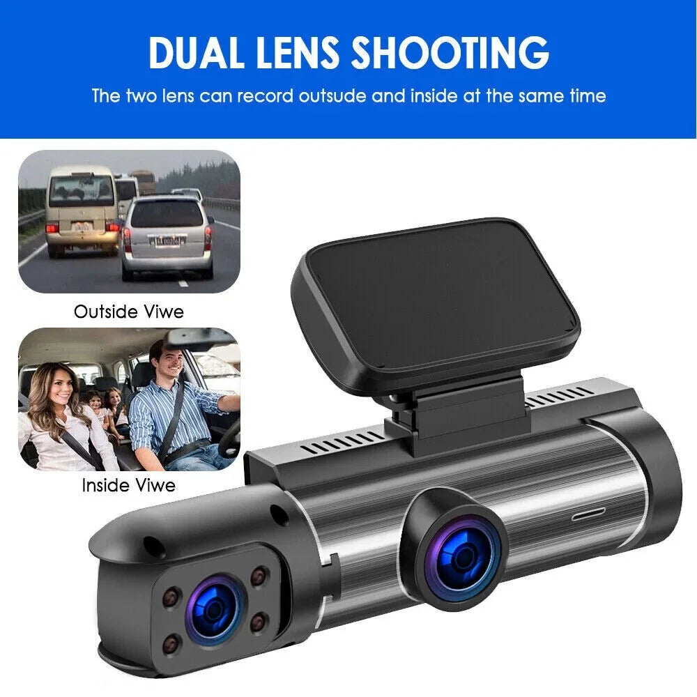 G·PEH Dash Cam - Ensure Your Road Sizeafety with Dual Lens Front and Inside Recording