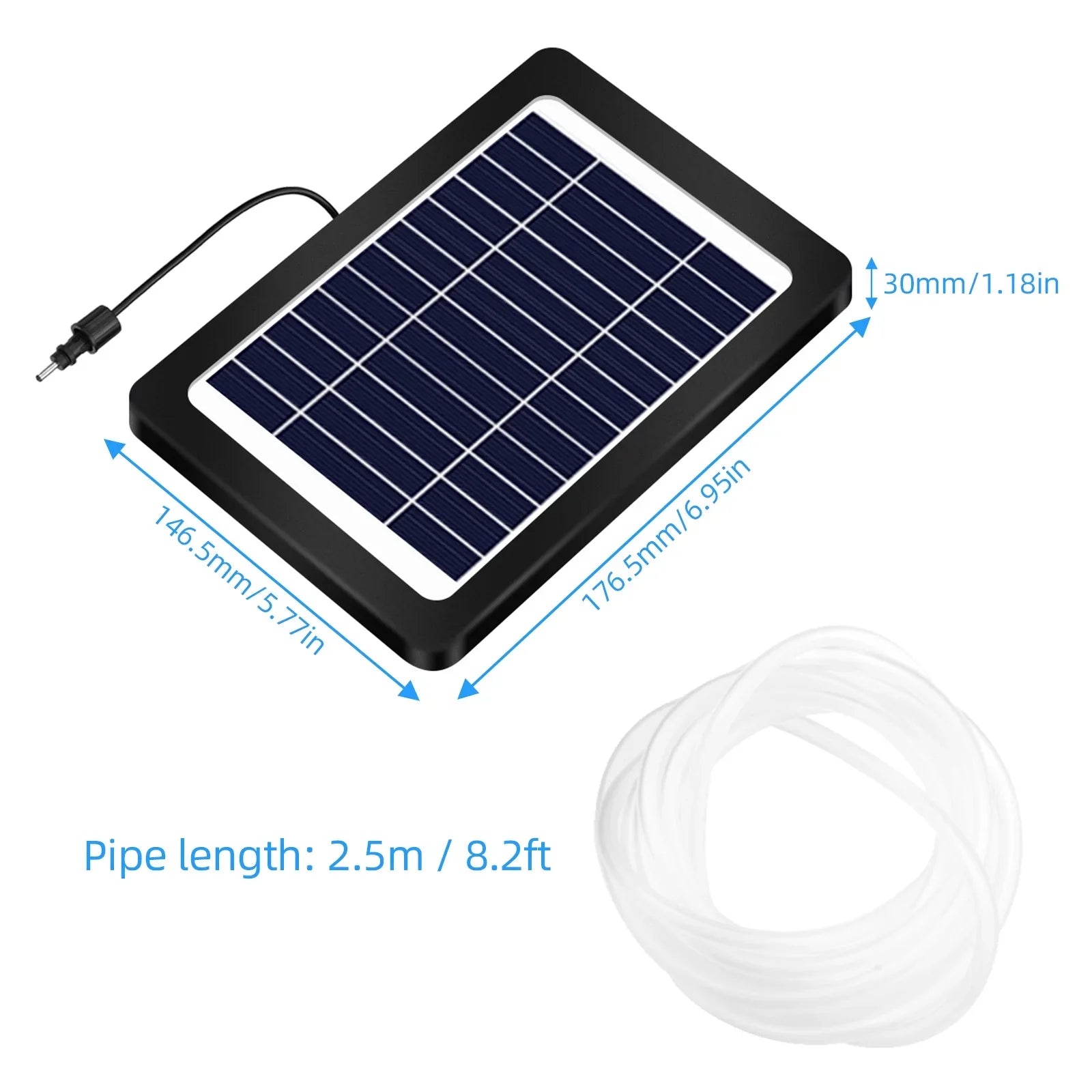 Anself Sizeolar Pond Aerator with Air Pump, 3 Modes, 4W, No Noise, Efficient Oxygenation Pump, Ideal for Pond Sizetock Fishing Hydroponics