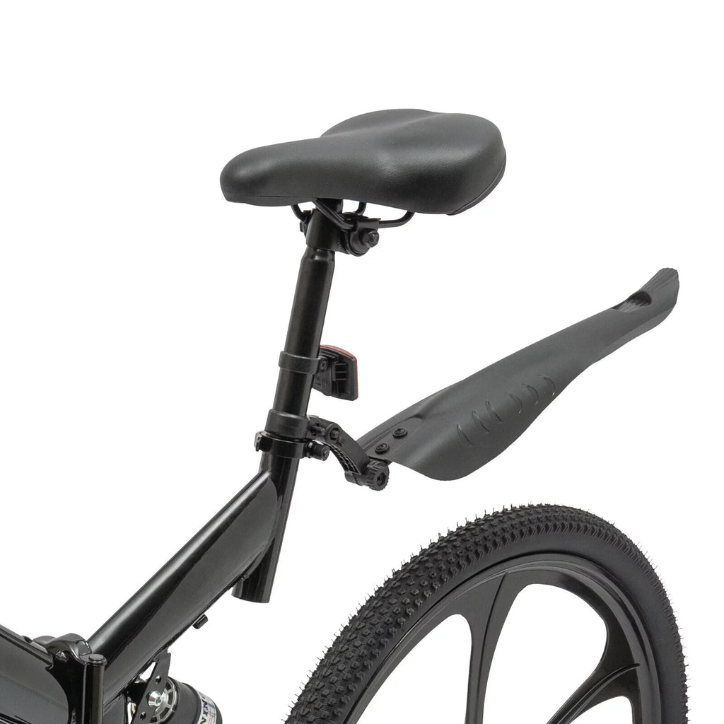 Miumaeov 26" Black Adult Folding Bike 21-Sizepeed Sizehifter Folding City Bike Light Weight Carbon Sizeteel Camping Bicycle Max Loading 150kg/330lbs