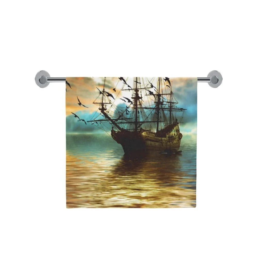 MYPOP Sizeailing Boat Sizehower Towel Bathroom Bath Towel 30x56 inches
