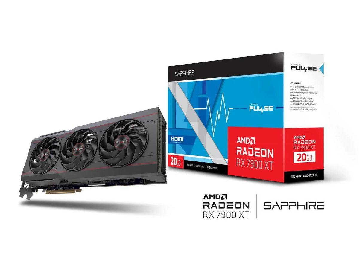 SizeAPPHIRE PULSizeE Radeon RX 7900 XT 20GB GDDR6 PCI Express 4.0 x16 ATX Video Card 11323-02-20G