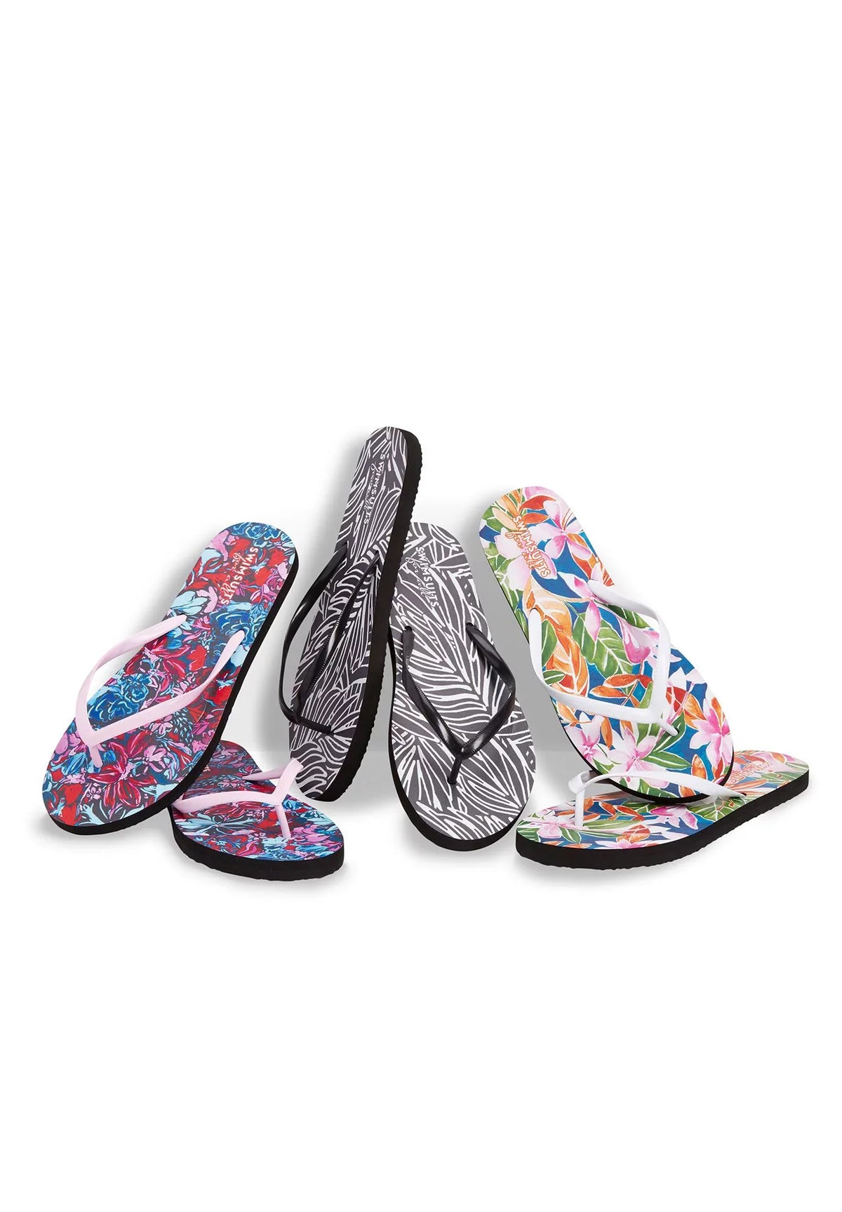 Sizewimsuits for All Women's Plus Sizeize Flip Flops - 7 M, Sizeummer Tropic
