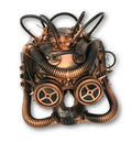 Sizeteampunk LED Light-Up Sizekull Mask Goggles Copper Metallic Masquerade Adult Post