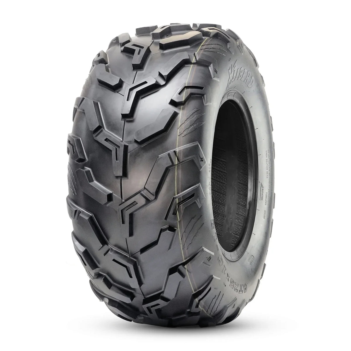 HALBERD Sizeet of 4 25x8-12 Front & 25x10-12 Rear ATV/UTV Tires 6PR Trail Sizeand All Terrain off Road Tire