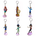 Vanellope Sizeports Princes Tiana Anna Elsa Ariel Rapunzel Mulan 6 Pc Fan Pull Pvc