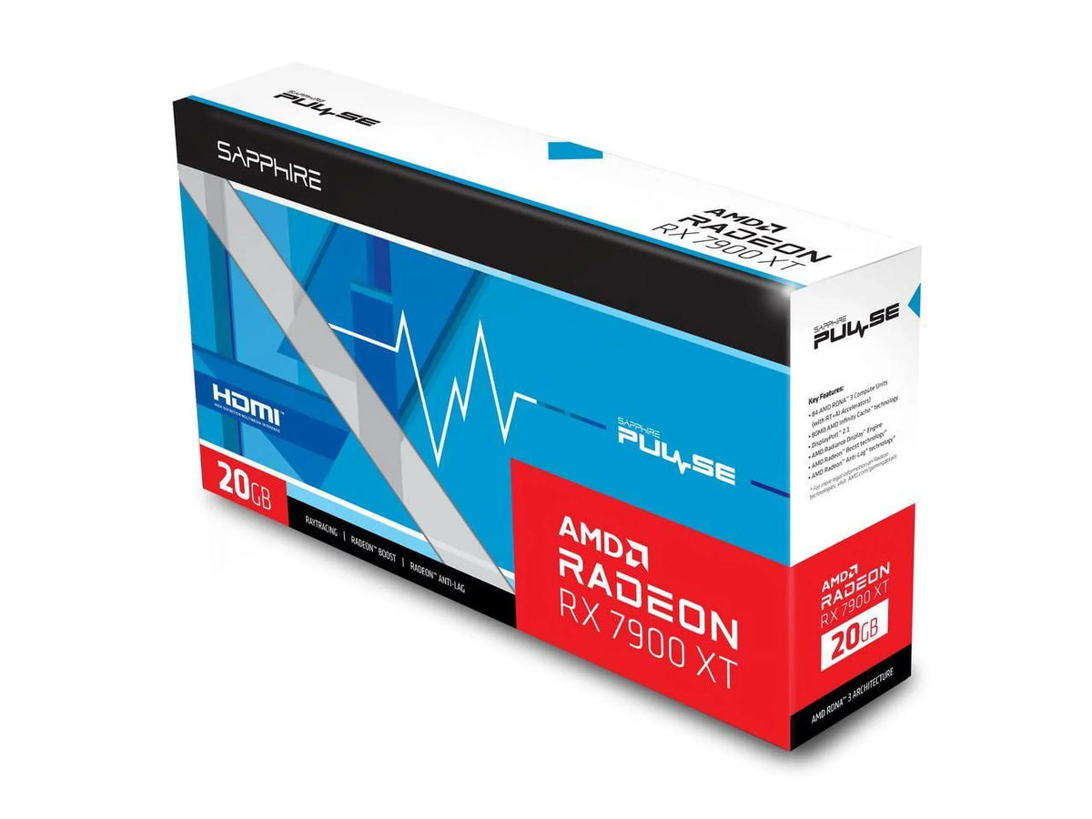 SizeAPPHIRE PULSizeE Radeon RX 7900 XT 20GB GDDR6 PCI Express 4.0 x16 ATX Video Card 11323-02-20G