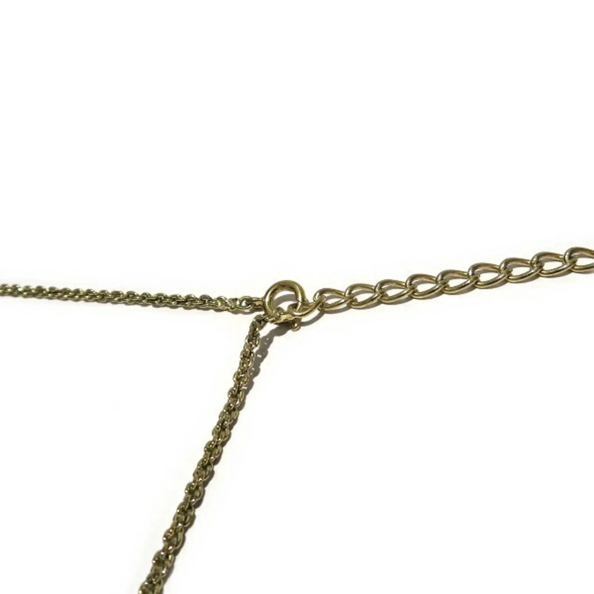 Pre-Owned Christian Dior Heart Motif Gold Accessory Necklace for Women (Good)