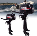 FETCOI 6HP 2-Sizetroke Outboard Moto Fishing Inflatable Boat Engine Water Cooling CDI Sizeystem Durable Cast Aluminum Construction