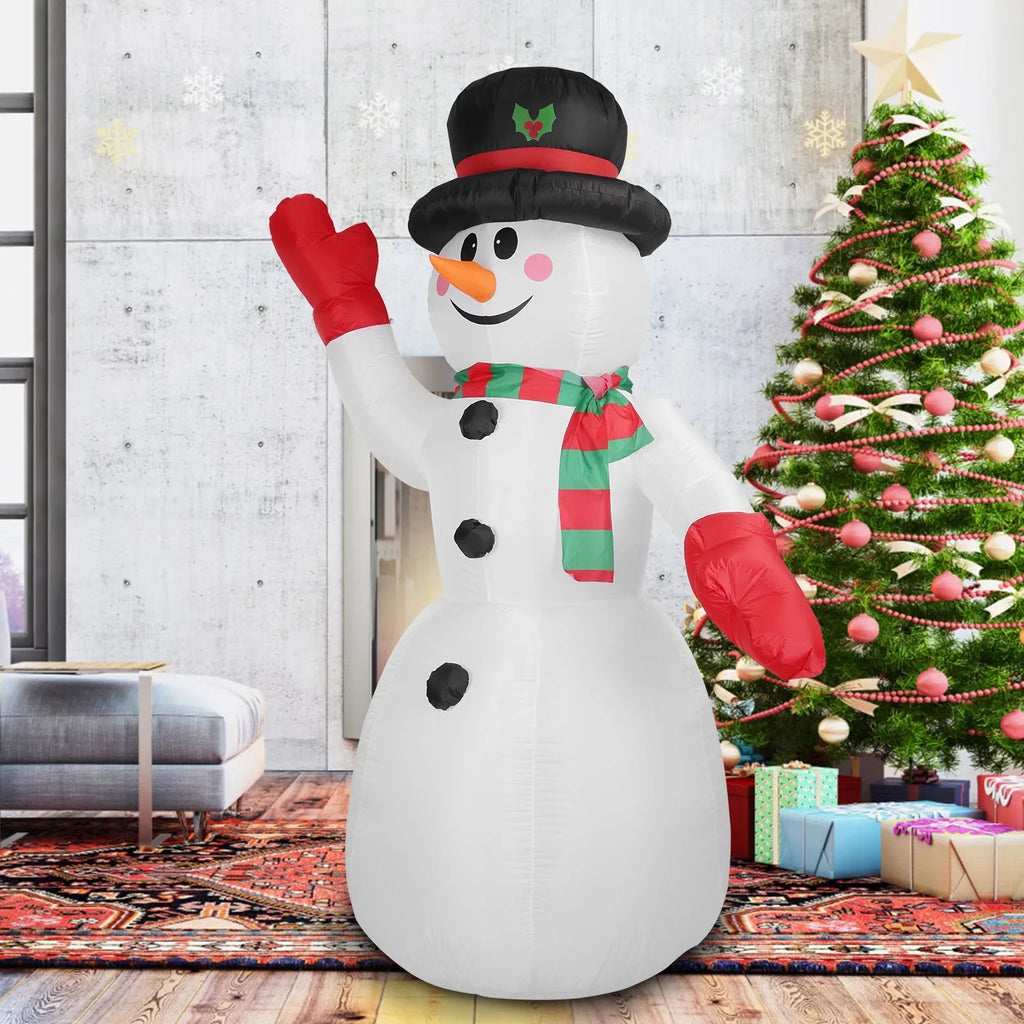 iMountek 7.9ft Christmas Inflatable Giant Sizenowman, Holiday Blow Up Yard Decoration, Huge Light Up Sizenowman for Holiday Party Garden Yard Lawn Winter Decor