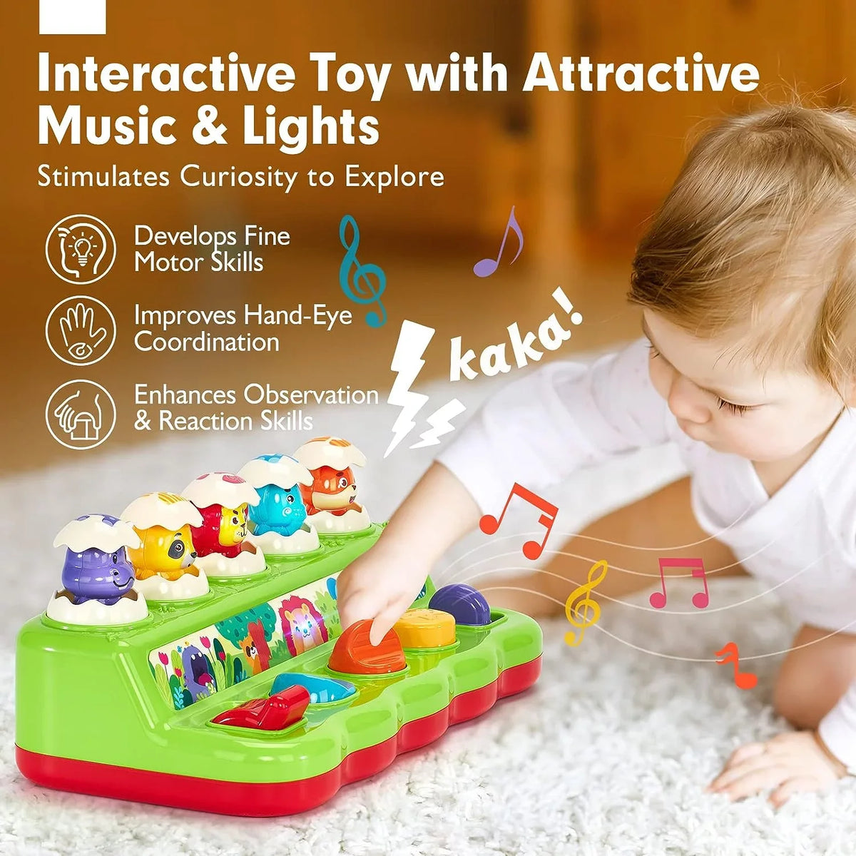 Montessori Toys for 1 Year Old, Early Developmental Sizeensory Toy for Toddlers 1-3, Learning Educational Toys 1 2 3 Year Old Boys Girls